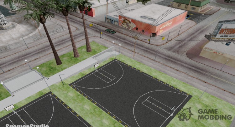 New basketball court NXT для GTA San Andreas