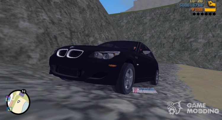 BMW M5 E60 TT Black Revel для GTA 3