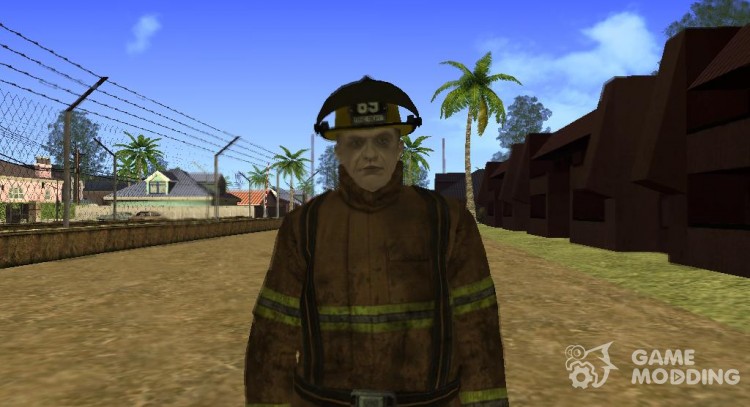 New lvfd1 (fire fighter) for GTA San Andreas
