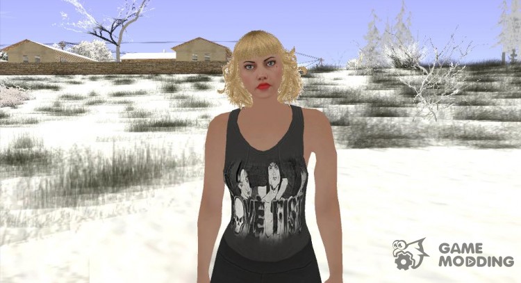 Skin HD Chica Hipster (GTA Online) для GTA San Andreas