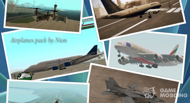 Airplanes pack by Nion for GTA San Andreas