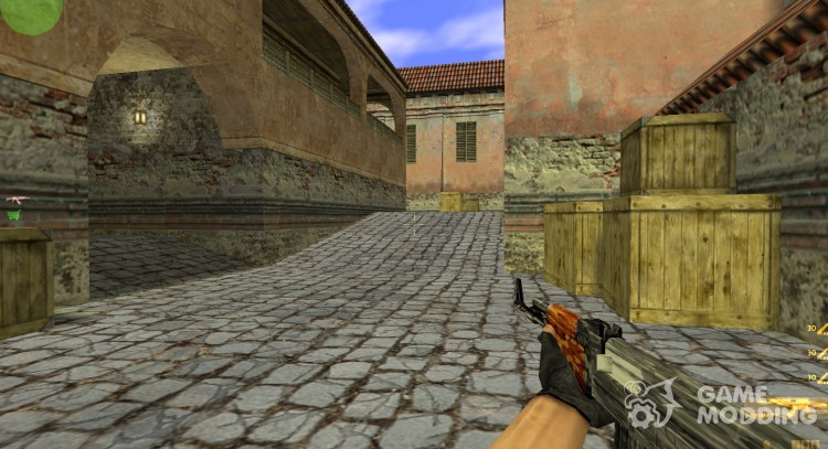 AK-47 SHORT CAMOUFLAGED for Counter Strike 1.6