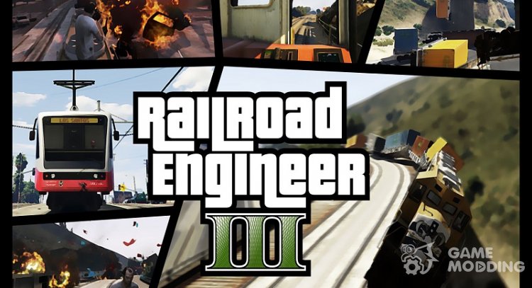 Railroad Engineer (train mod with derailment) 3.2 for GTA 5
