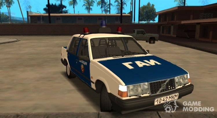 Volvo 460 Police 1991 for GTA San Andreas