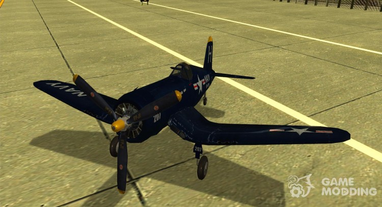 Aereo Corsair F4U1D для GTA San Andreas