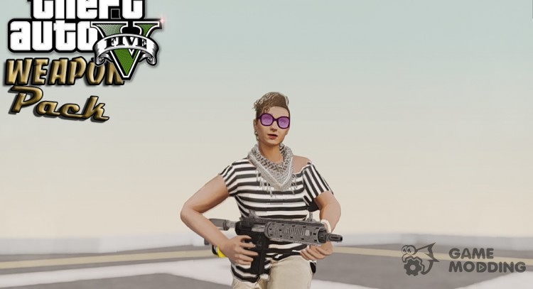 Пак оружия из Grand Theft Auto V (v.2.0) для GTA San Andreas