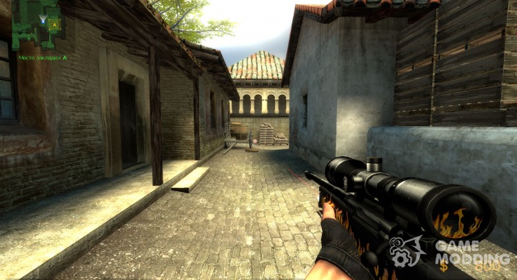 BlackFire Awp with red dot! for Counter-Strike Source
