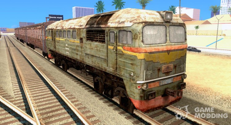A train of the game s.t.a.l.k.e.r. for GTA San Andreas