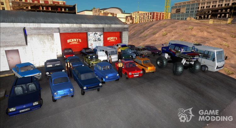 Пак машин ЗАЗ (Полный пак) для GTA San Andreas
