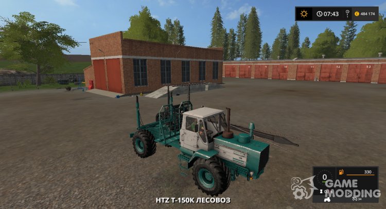 ХТЗ T-150K Лесовоз con la disolución de la para Farming Simulator 2017