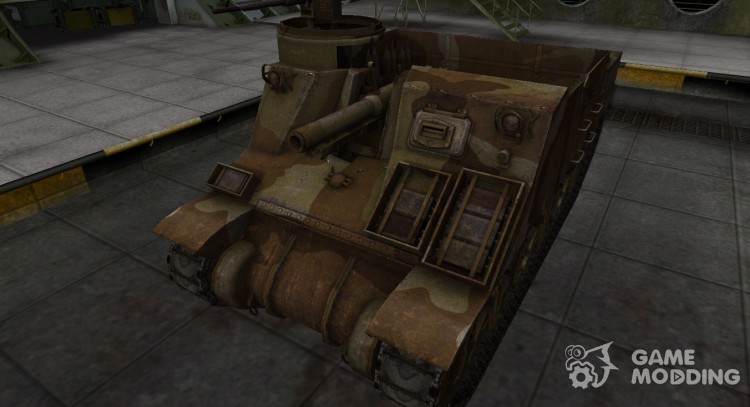 The skin for the American M7 Priest tank for World Of Tanks