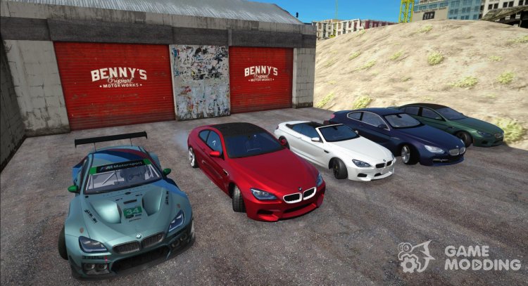 Pack of BMW 6-Series cars (640i, M6) (F06/F12/F13) for GTA San Andreas
