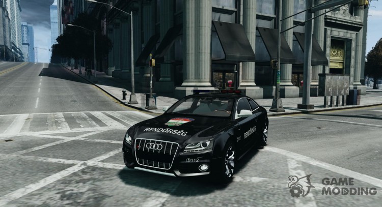 Audi S5 Hungarian Police Car black body для GTA 4