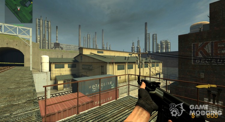 Remade Black AK47 for Counter-Strike Source