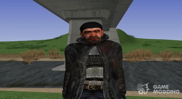 Miembro de la agrupación de Cazadores de cabezas con un aspecto único de S. T. A. L. K. E. R v.1 para GTA San Andreas