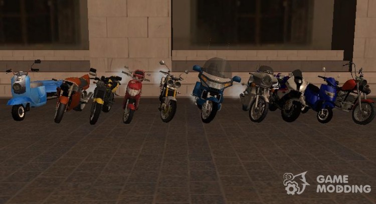 Пак мотоциклов для GTA San Andreas