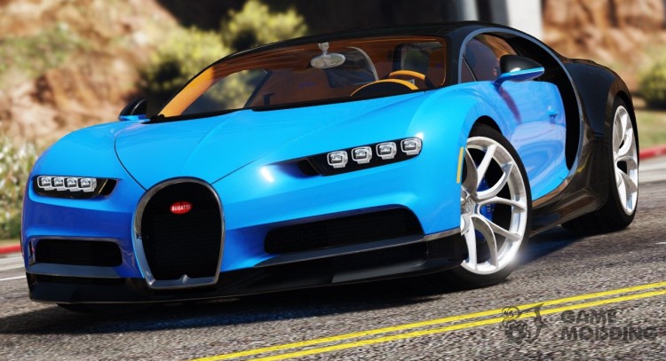 2017 Bugatti Chiron (Retexture) 4.0 for GTA 5
