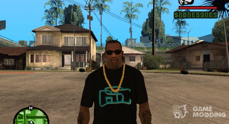 T-shirt with the logo of the Game World for GTA San Andreas
