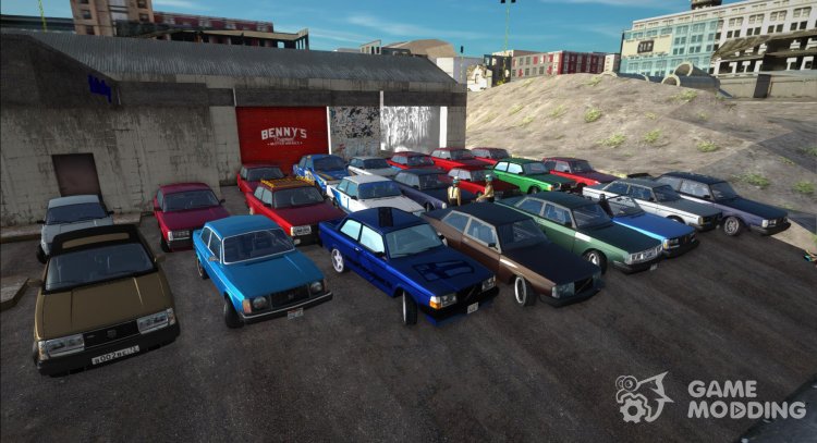 Pack of Volvo 240 Series cars (All models) for GTA San Andreas