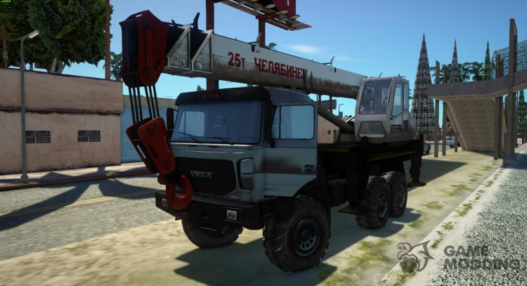 Ural M Truck Crane Chelyabinets Uralspetstrans for GTA San Andreas