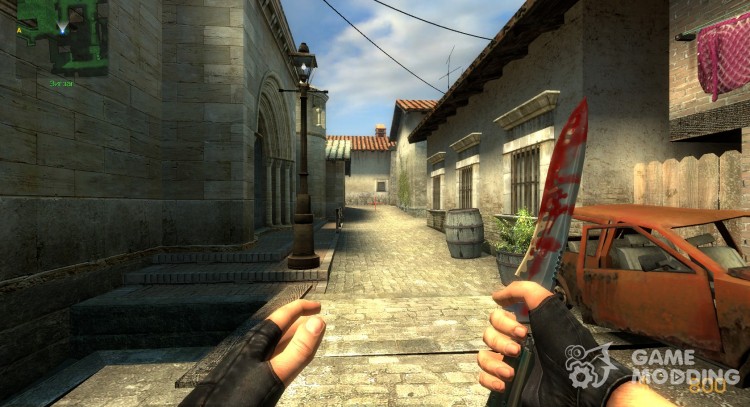 El Cuchillo ensangrentado (la primera de la piel) para Counter-Strike Source