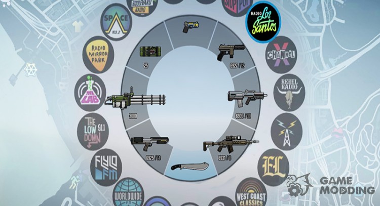 Colorful HUD (Weapons, RadioMap, Blips) 1.0 for GTA 5