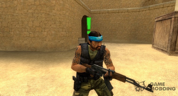 Guerilla Re-Skin (Blue Headband) for Counter-Strike Source