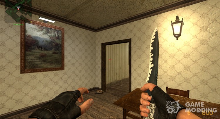 Белый змеиной нож для Counter-Strike Source