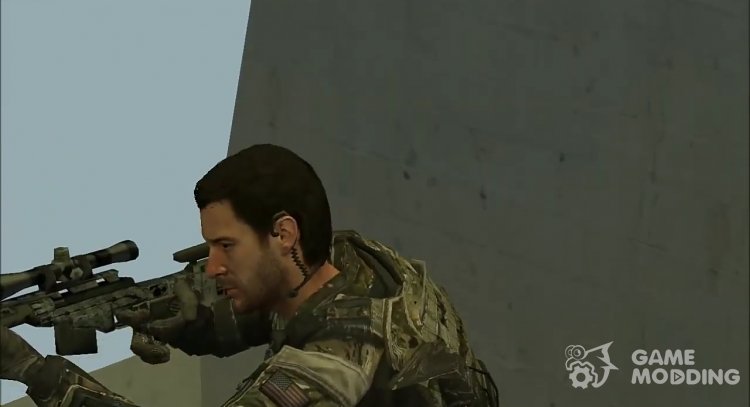 David Mason no glasses from COD Black Ops 2 для Counter-Strike Source
