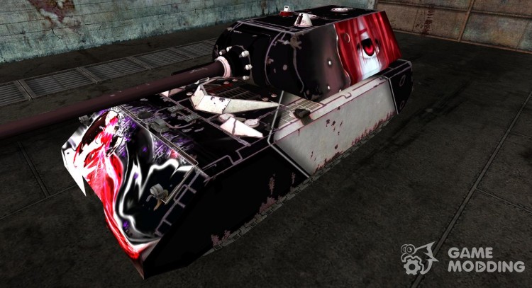 Skin for Maus (Elfen lied) for World Of Tanks