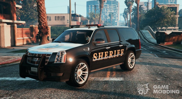 2012 Cadillac Escalade ESV Police Version Paintjobs for GTA 5