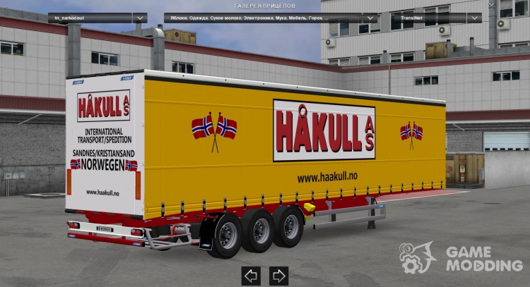 Narko Curtainsider v 1.1 for Euro Truck Simulator 2