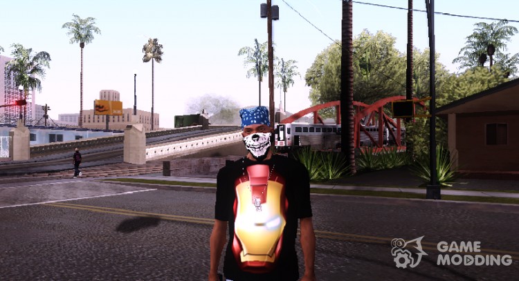 T-shirt Iron Man para GTA San Andreas