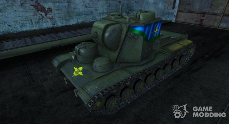 KV-5 (con la bandera de las tropas aerotransportadas) para World Of Tanks