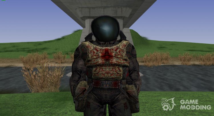 A member of the group Murderers in a scientific suit of S. T. A. L. K. E. R for GTA San Andreas