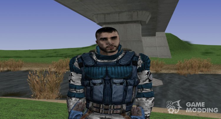 Miembro de la agrupación la Tormenta con un aspecto único de S. T. A. L. K. E. R v.3 para GTA San Andreas
