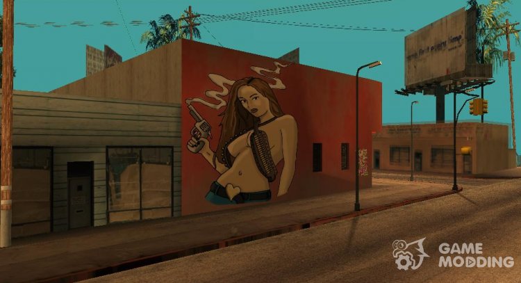 Mural Girl Remake (HD) для GTA San Andreas