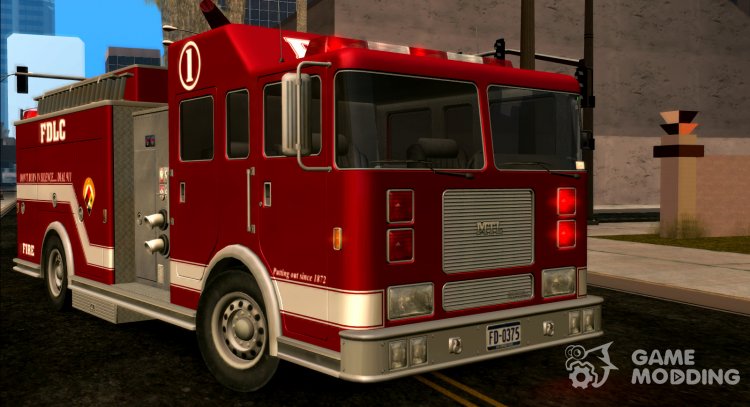 Firetruck GTA III HD (ImVehFt) for GTA San Andreas