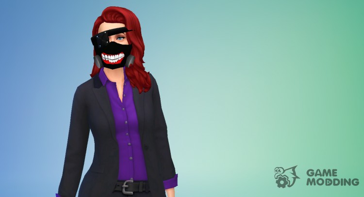La máscara de tokio de gol para Sims 4