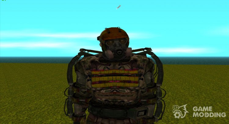 A member of the Ultimatum group in an exoskeleton from S.T.A.L.K.E.R for GTA San Andreas
