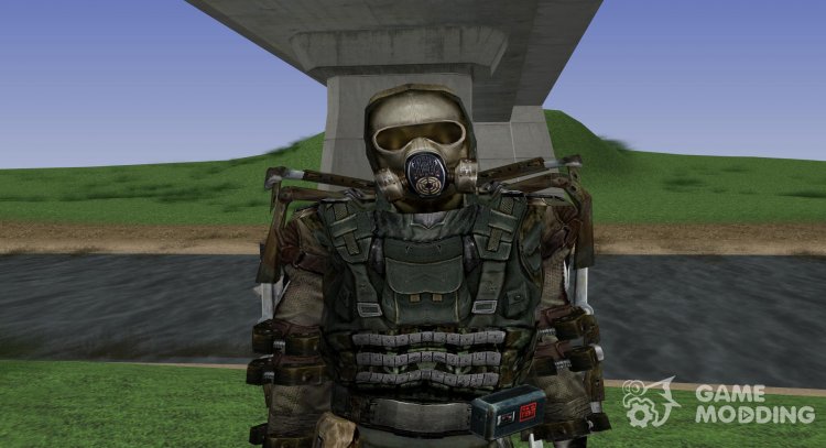 Miembro de la agrupación de los Buitres en ligero экзоскелете de S. T. A. L. K. E. R. para GTA San Andreas