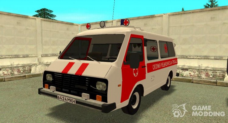 RAF 2915 ambulancia V2. 0 para GTA San Andreas