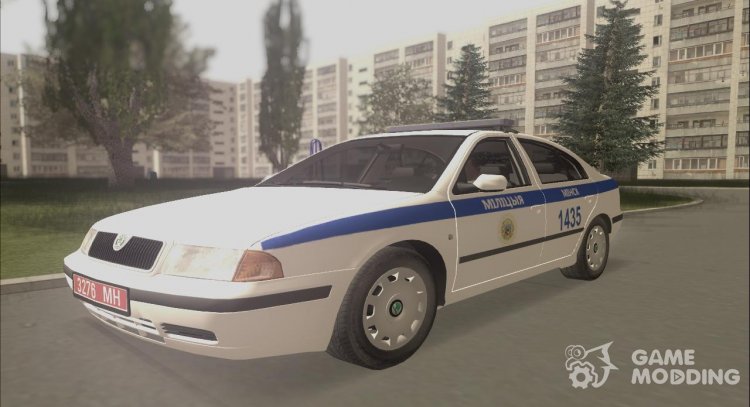 Skoda Octavia Police Of The Republic Of Belarus for GTA San Andreas