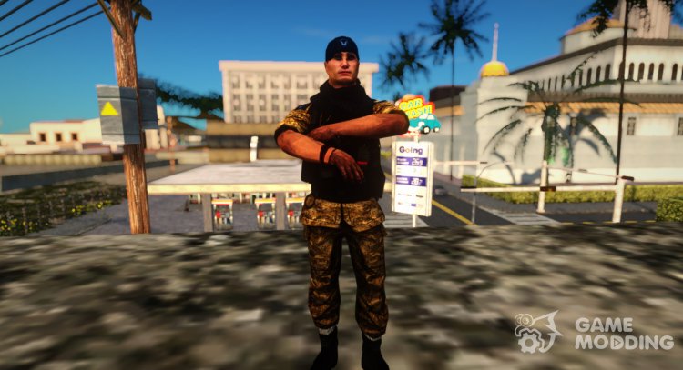 Боец из тренировочного уровня из Варфейс для GTA San Andreas