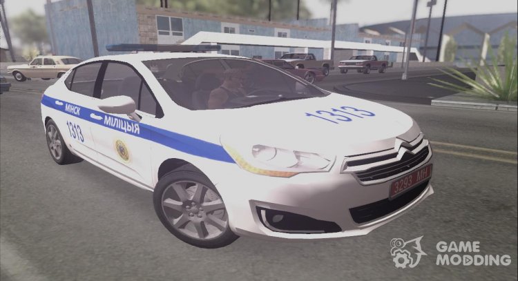 Citroen C 4 Lounge Милиция республики Беларусь для GTA San Andreas