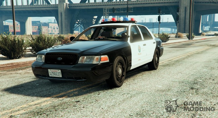Police Crown Victoria Federal Signal Vector for GTA 5