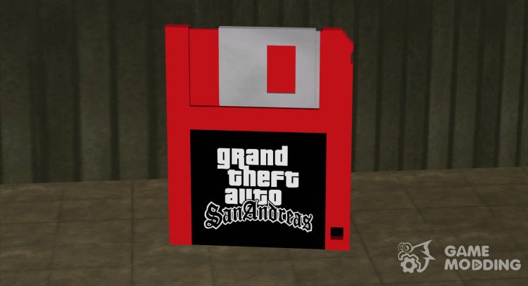 La roja en el icono de guardar el juego para GTA San Andreas