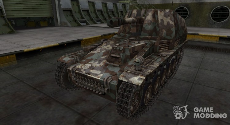 Mountain camouflage for the Wespe for World Of Tanks