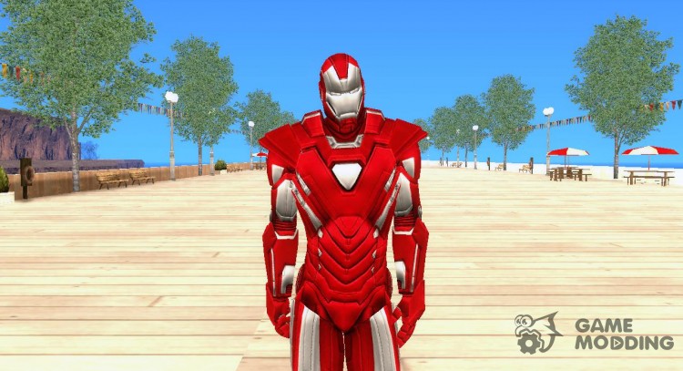 Iron man Silver Cen for GTA San Andreas