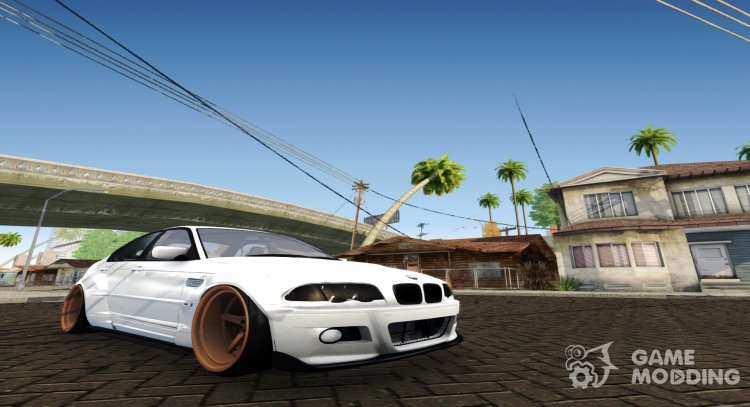 BMW E46 Sedan WideBody para GTA San Andreas